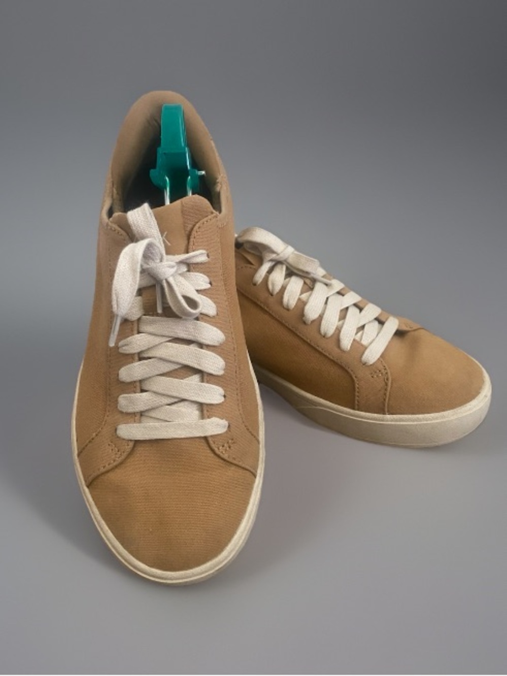 Kizik Mens Irvine Casual Slip on Shoe Breathable Tan Canvas W9/M7.5